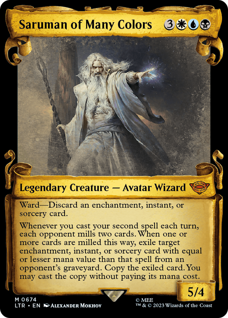 Saruman of Many Colors (LTR-674) [The Lord of the Rings: Tales of Middle-earth]: (Showcase) Foil