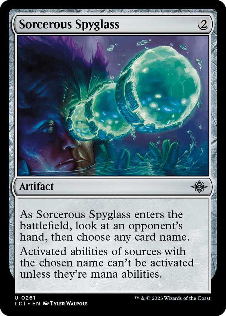 Sorcerous Spyglass (LCI-261) [The Lost Caverns of Ixalan] Foil