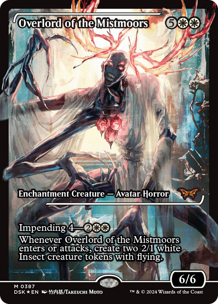 Overlord of the Mistmoors (Showcase) (DSK-387) [Duskmourn: House of Horror]: (Showcase) Foil