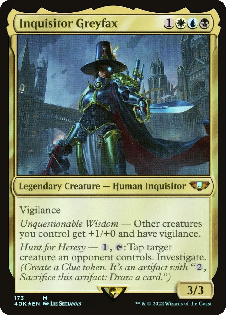 Inquisitor Greyfax (40K-173) [Warhammer 40,000 Commander] Foil