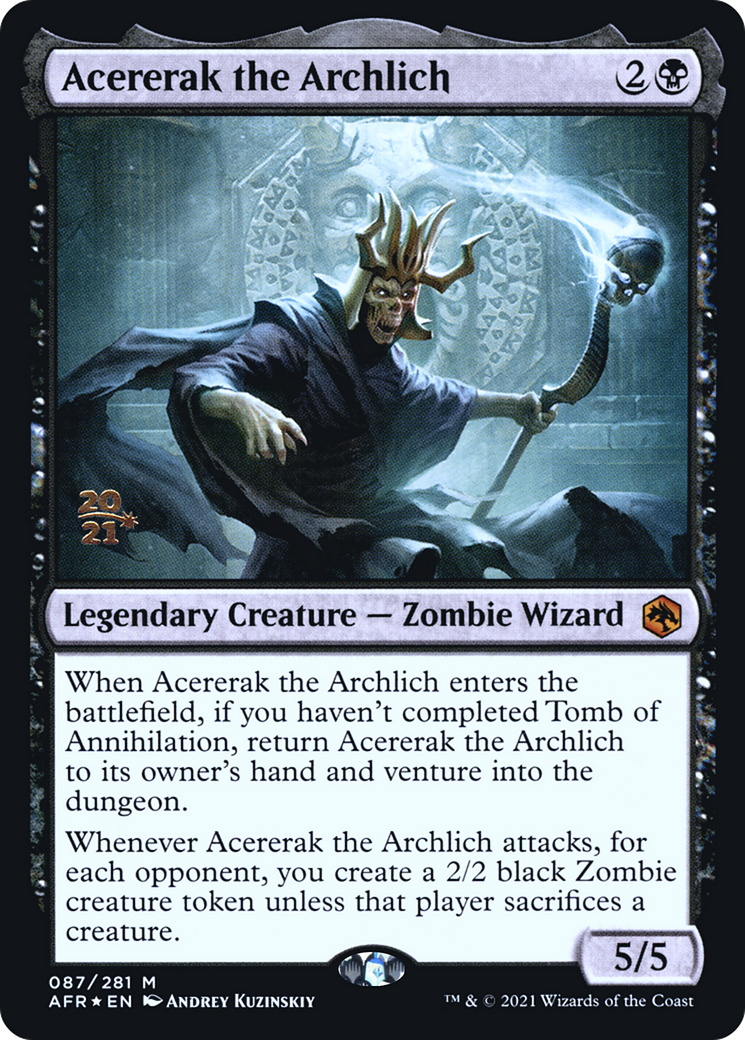 Acererak the Archlich (PRE-87S) [Adventures in the Forgotten Realms Promos] Foil