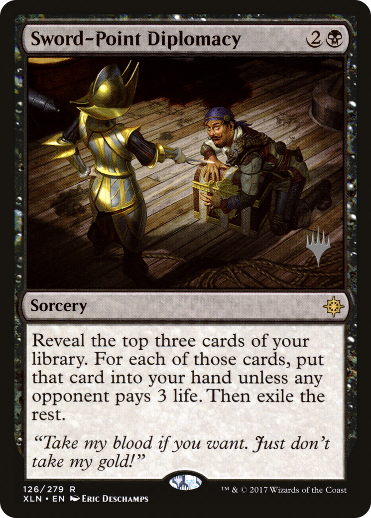 Sword-Point Diplomacy (PPM20-126P) [Promo Pack: Ixalan Promos]
