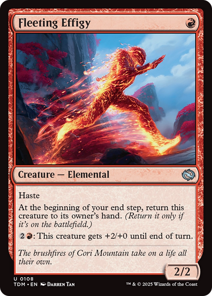 Fleeting Effigy (TDM-108) [Tarkir: Dragonstorm]