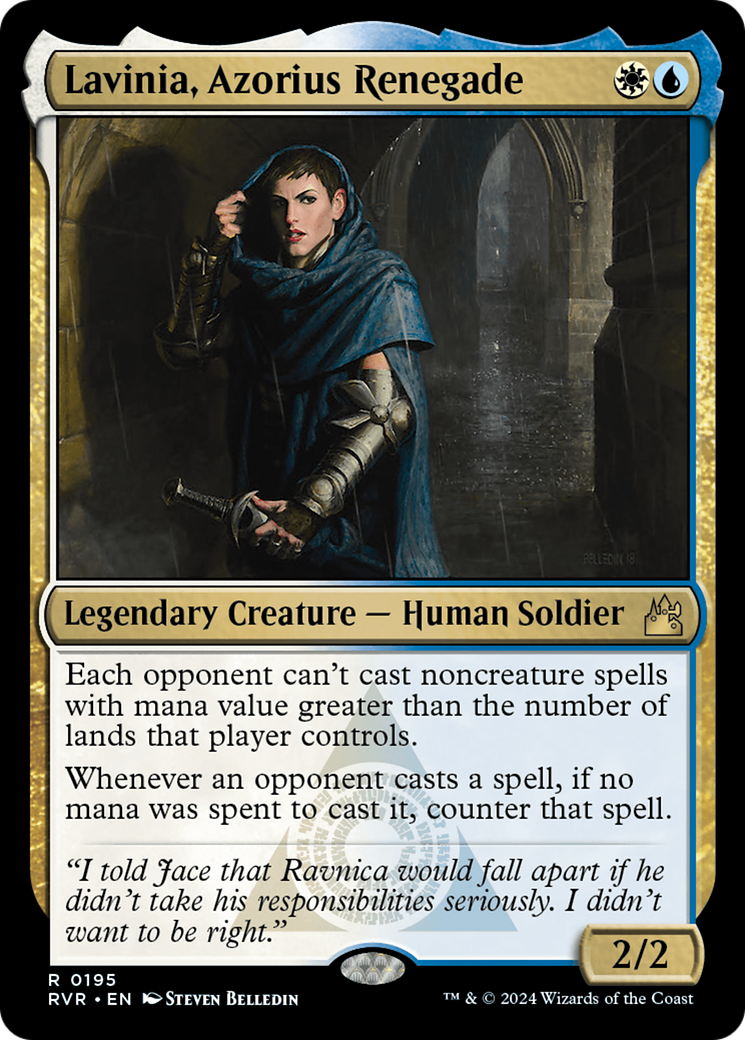 Lavinia, Azorius Renegade (RVR-195) [Ravnica Remastered] Foil