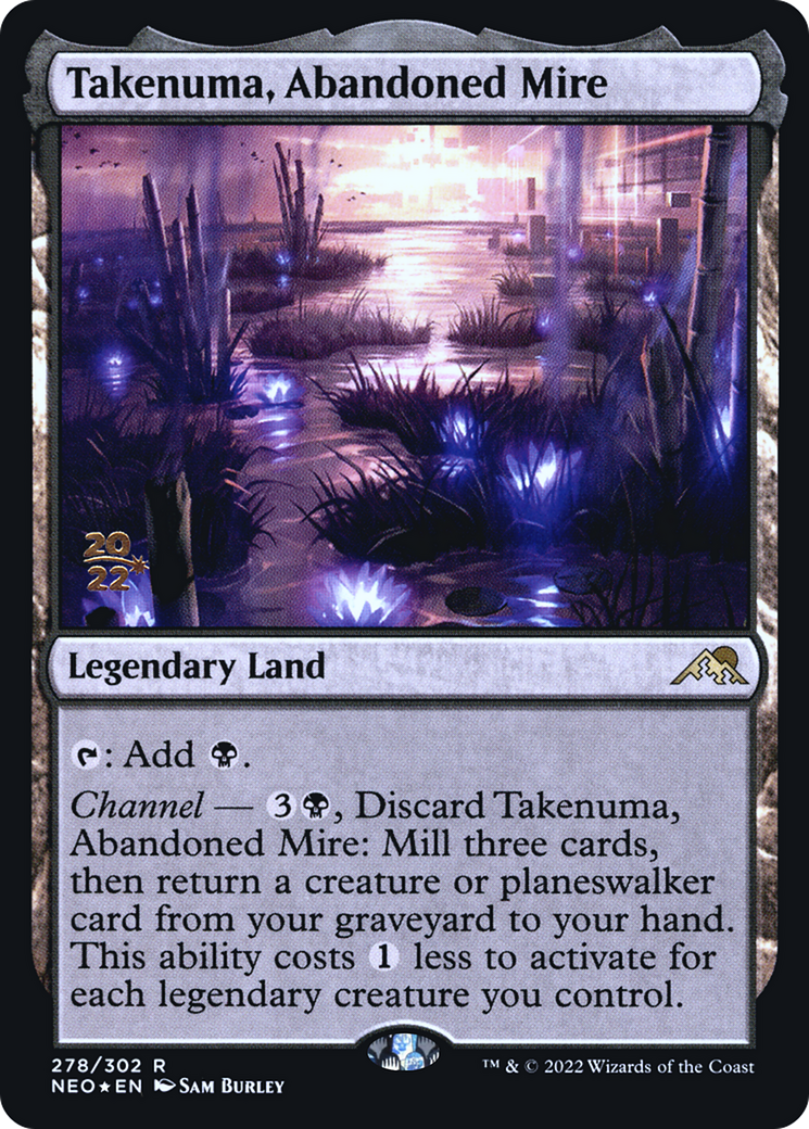 Takenuma, Abandoned Mire (PRE-278) [Kamigawa: Neon Dynasty Promos] Foil