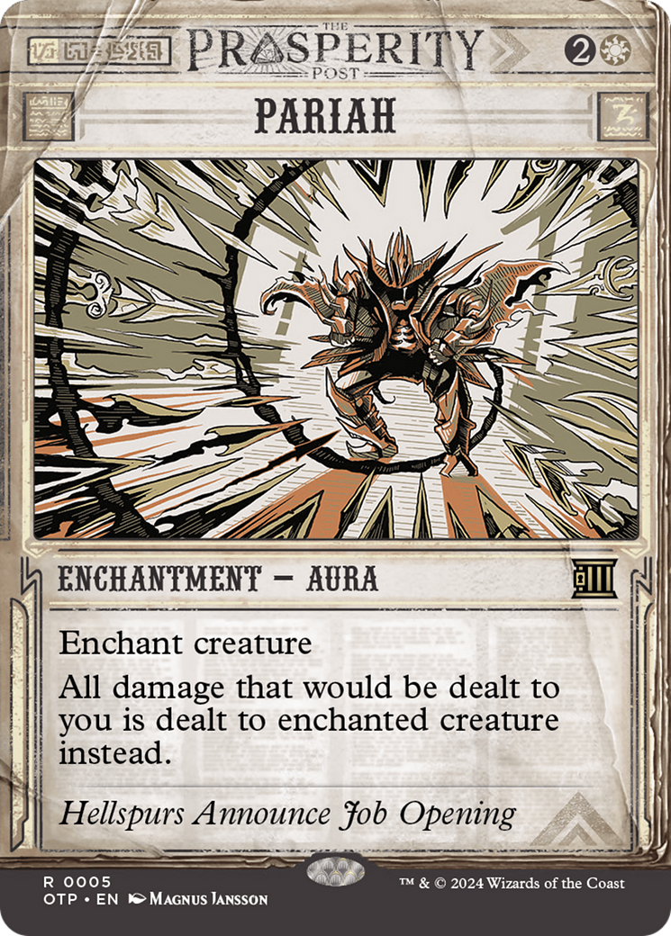 Pariah (OTP-005) [Breaking News]: (Showcase) (Borderless) Foil