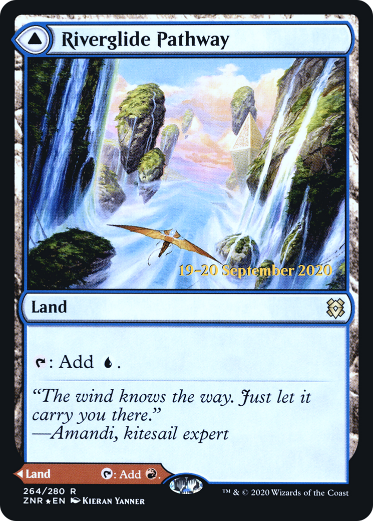 Riverglide Pathway (PRE-264S) [Zendikar Rising Promos] Foil
