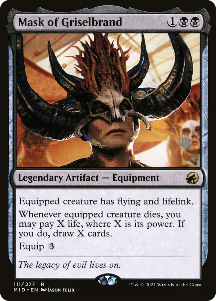 Mask of Griselbrand (PPMID-111P) [Promo Pack: Innistrad: Midnight Hunt Promos]