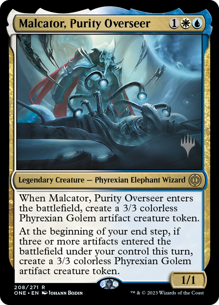 Malcator, Purity Overseer (PPONE-208P) [Phyrexia: All Will Be One Promos] Foil