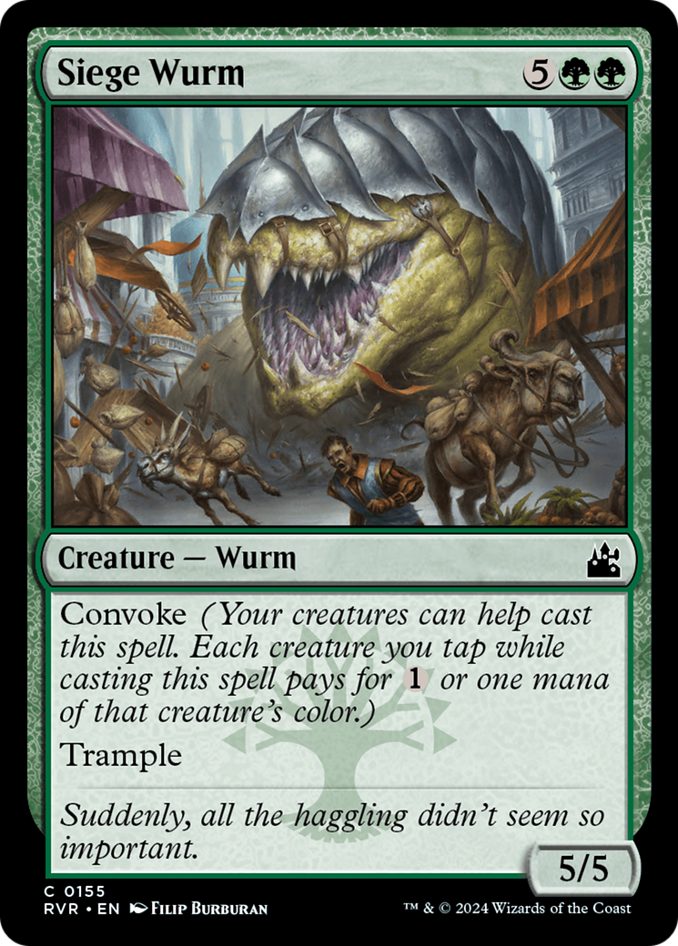 Siege Wurm (RVR-155) [Ravnica Remastered]
