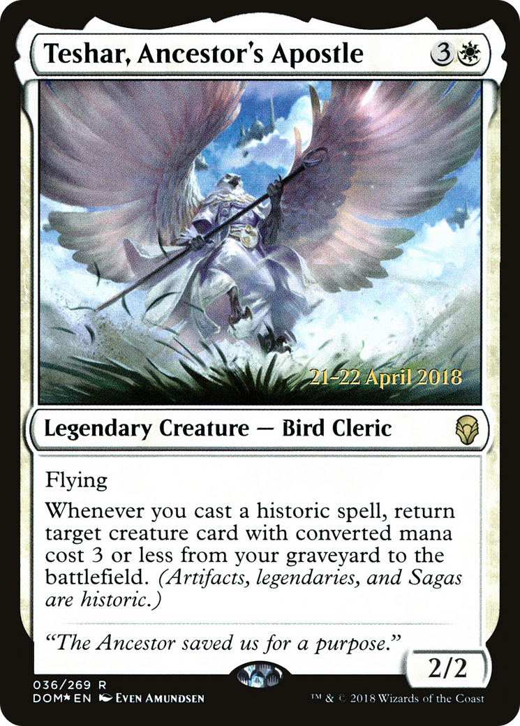 Teshar, Ancestor's Apostle (PRE-36S) [Dominaria Promos] Foil