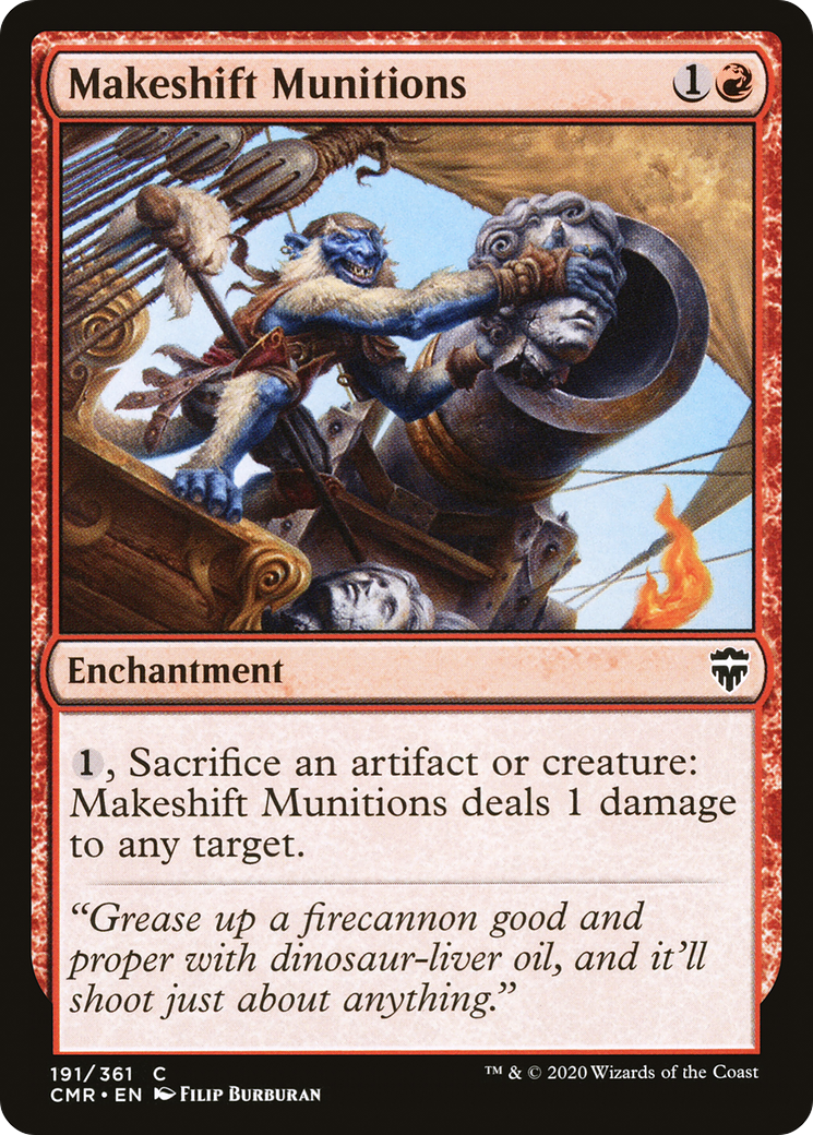 Makeshift Munitions (CMR-191) [Commander Legends] Foil