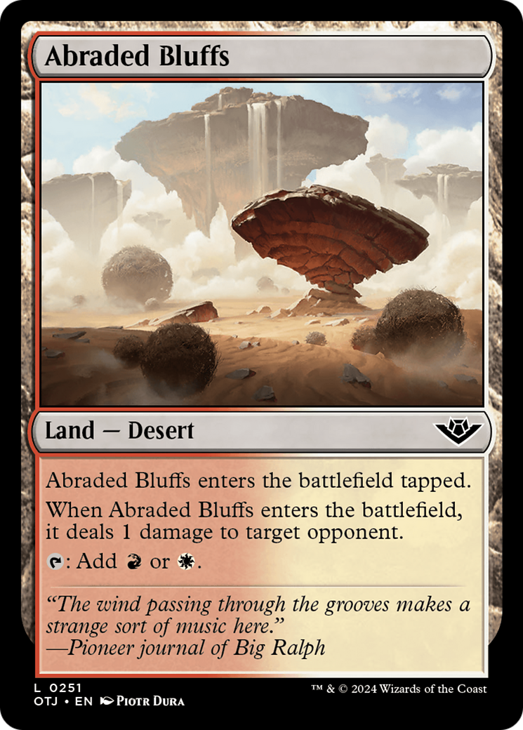 Abraded Bluffs (OTJ-251) [Outlaws of Thunder Junction]