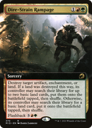 Dire-Strain Rampage (Extended Art) (MID-370) [Innistrad: Midnight Hunt]