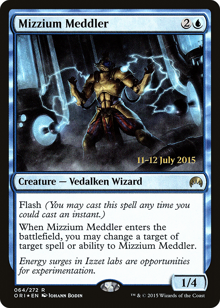 Mizzium Meddler (PRE-64S) [Magic Origins Promos] Foil