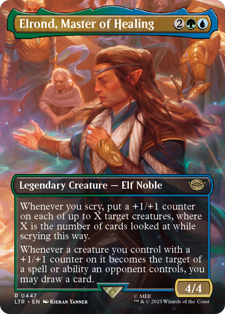 Elrond, Master of Healing (Borderless) (LTR-447) [The Lord of the Rings: Tales of Middle-earth]