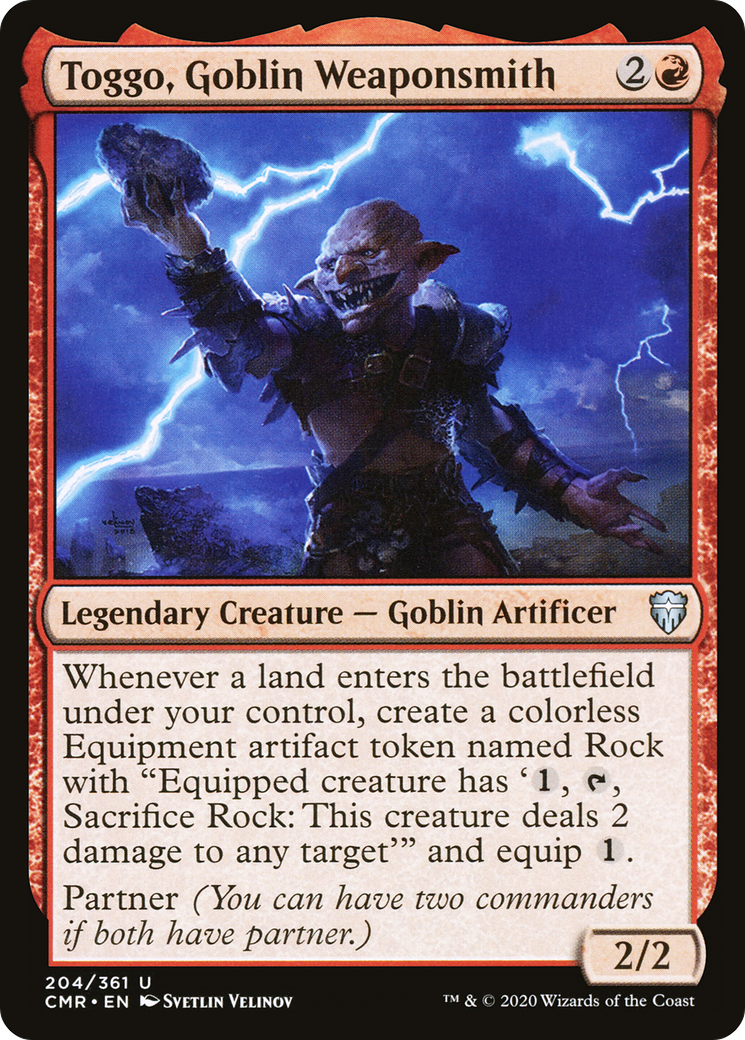 Toggo, Goblin Weaponsmith (CMR-204) [Commander Legends]