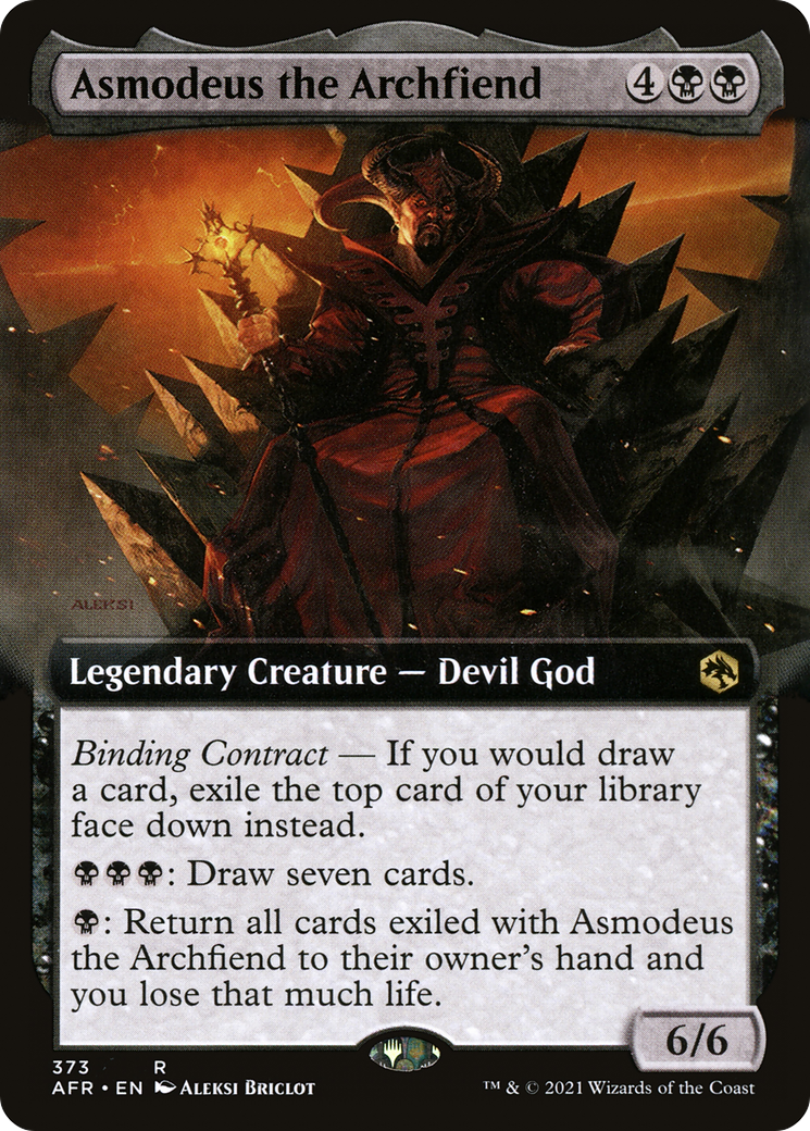 Asmodeus the Archfiend (Extended Art) (AFR-373) [Adventures in the Forgotten Realms]