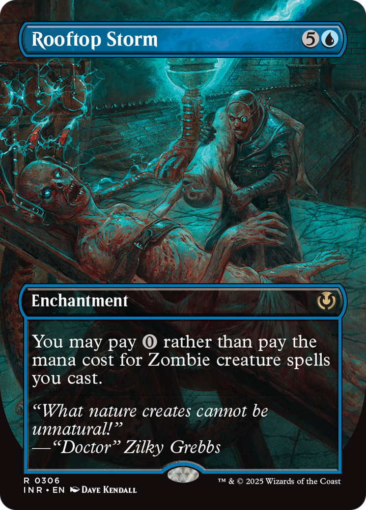 Rooftop Storm (INR-306) [Innistrad Remastered]: (enchantment) (Borderless) Foil
