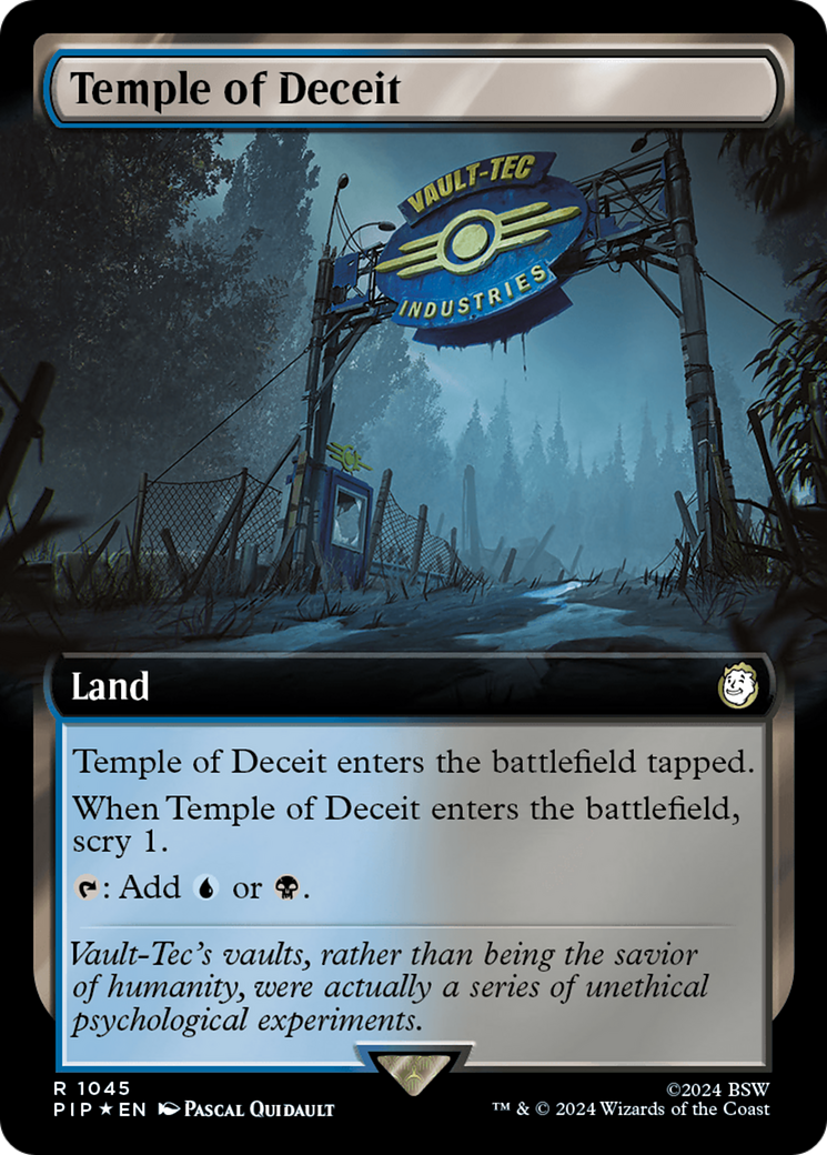 Temple of Deceit (PIP-1045) [Fallout]: (Extended Art) Foil