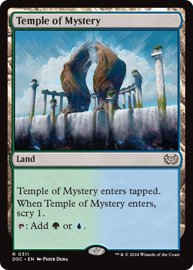 Temple of Mystery (DSC-311) [Duskmourn: House of Horror Commander]