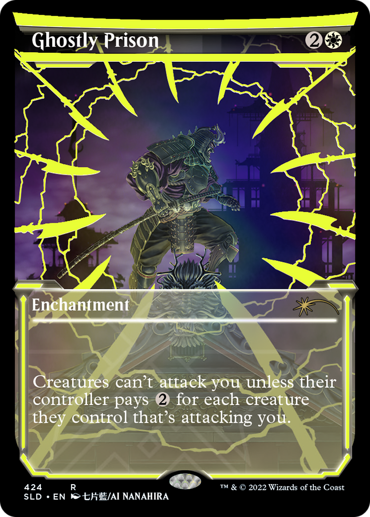 Ghostly Prison (SLD-424) [Secret Lair Drop]: (Showcase) Foil