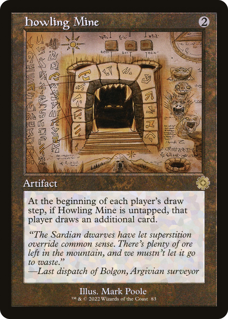 Howling Mine (Schematic) (BRR-083) [The Brothers' War Retro Artifacts]