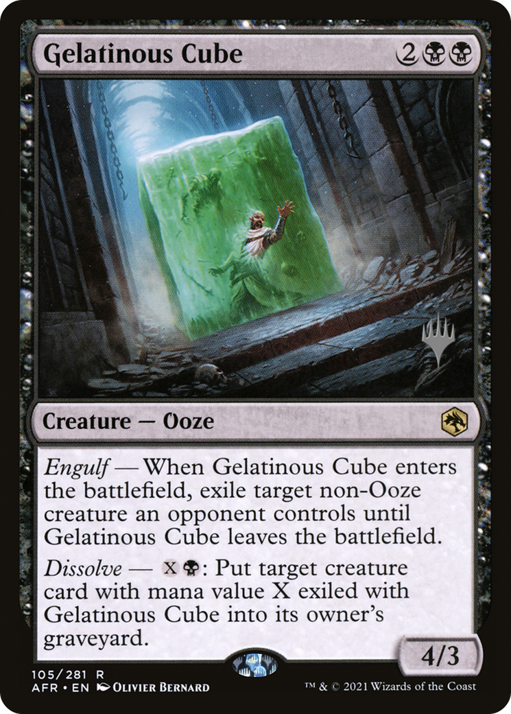 Gelatinous Cube (PPAFR-105P) [Adventures in the Forgotten Realms Promos] Foil
