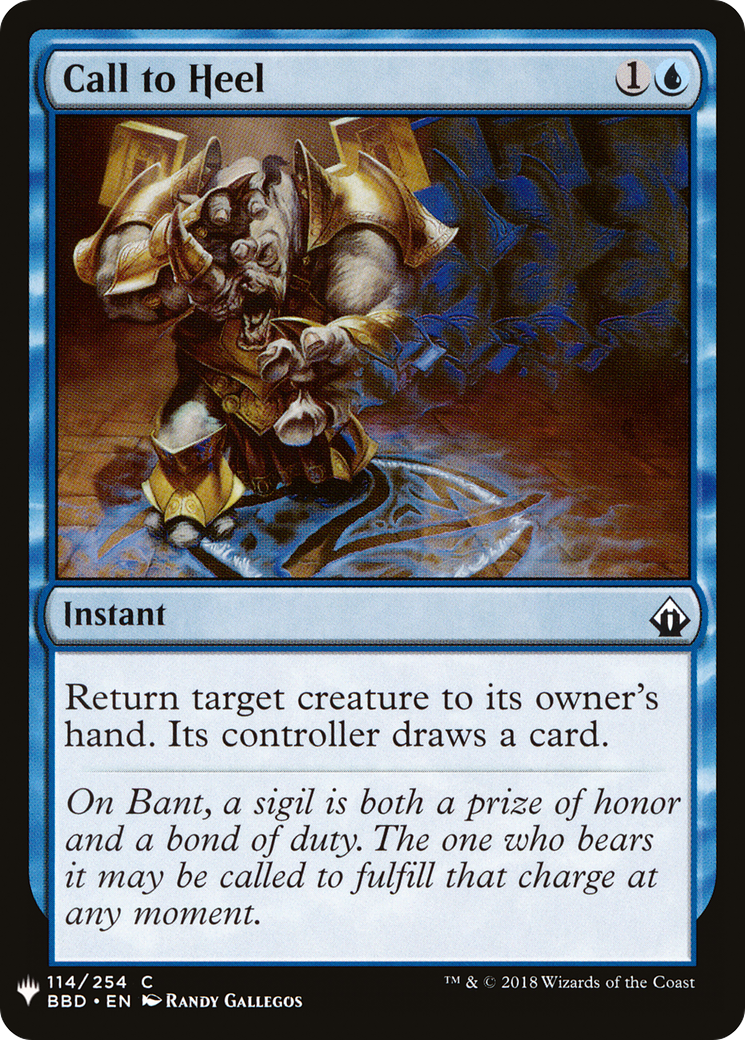Call to Heel (LIST-BBD-114) [The List]