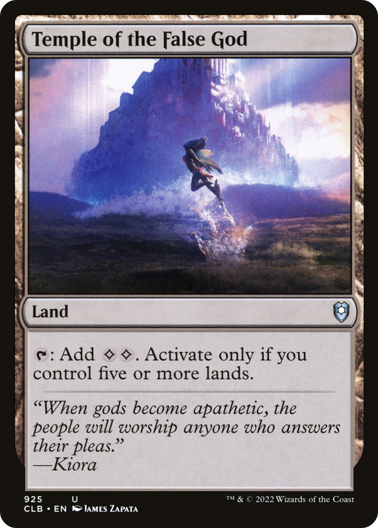 Temple of the False God (CLB-925) [Commander Legends: Battle for Baldur's Gate]