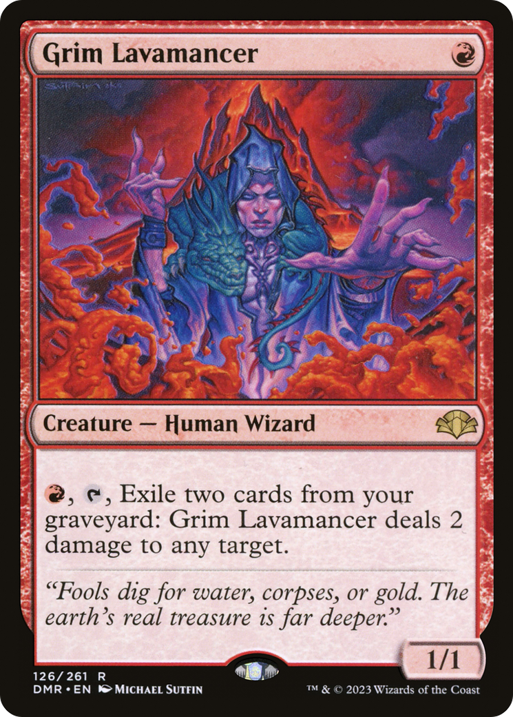 Grim Lavamancer (DMR-126) [Dominaria Remastered] Foil