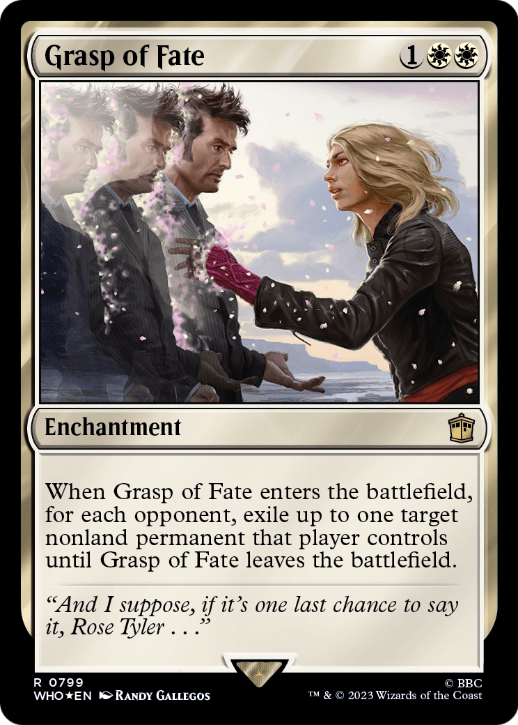 Grasp of Fate (Surge Foil) (WHO-799) [Doctor Who] Foil