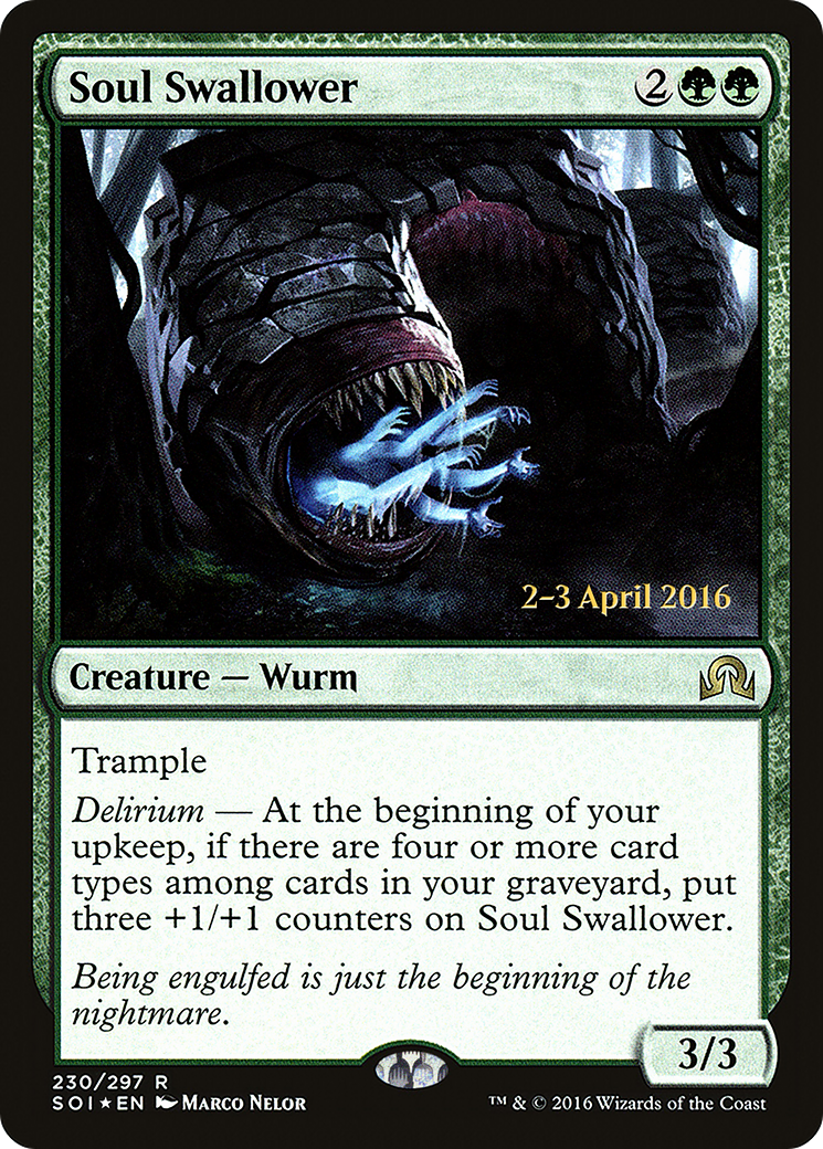 Soul Swallower (PRE-230S) [Shadows over Innistrad Promos] Foil
