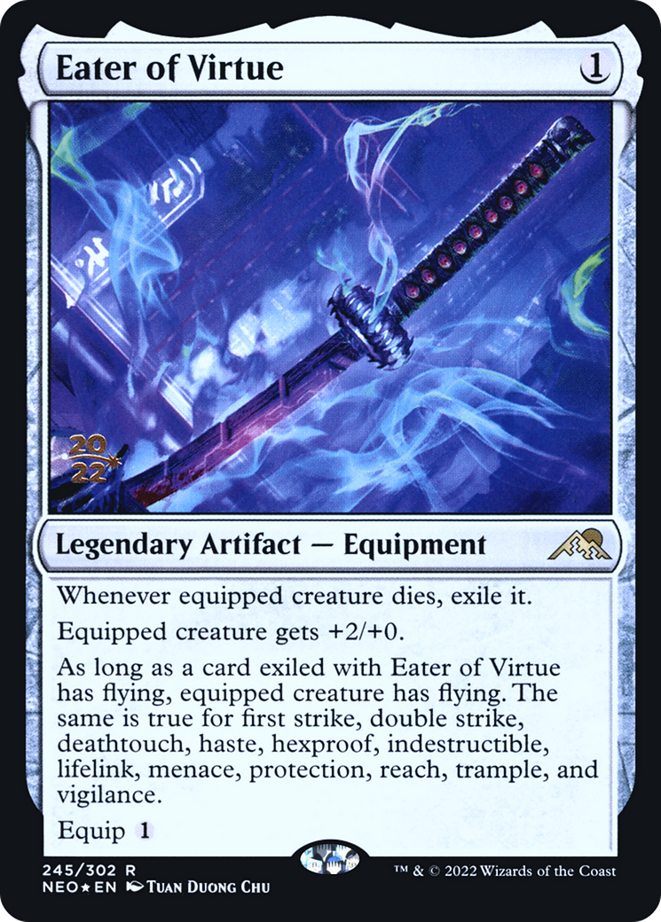 Eater of Virtue (PRE-245) [Kamigawa: Neon Dynasty Promos] Foil