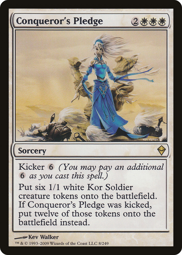 Conqueror's Pledge (ZEN-008) [Zendikar] Foil