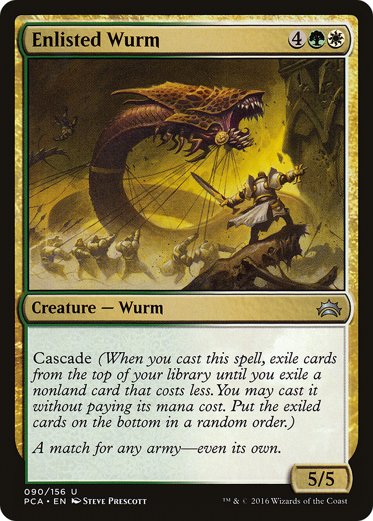 Enlisted Wurm (PCA-090) [Planechase Anthology]