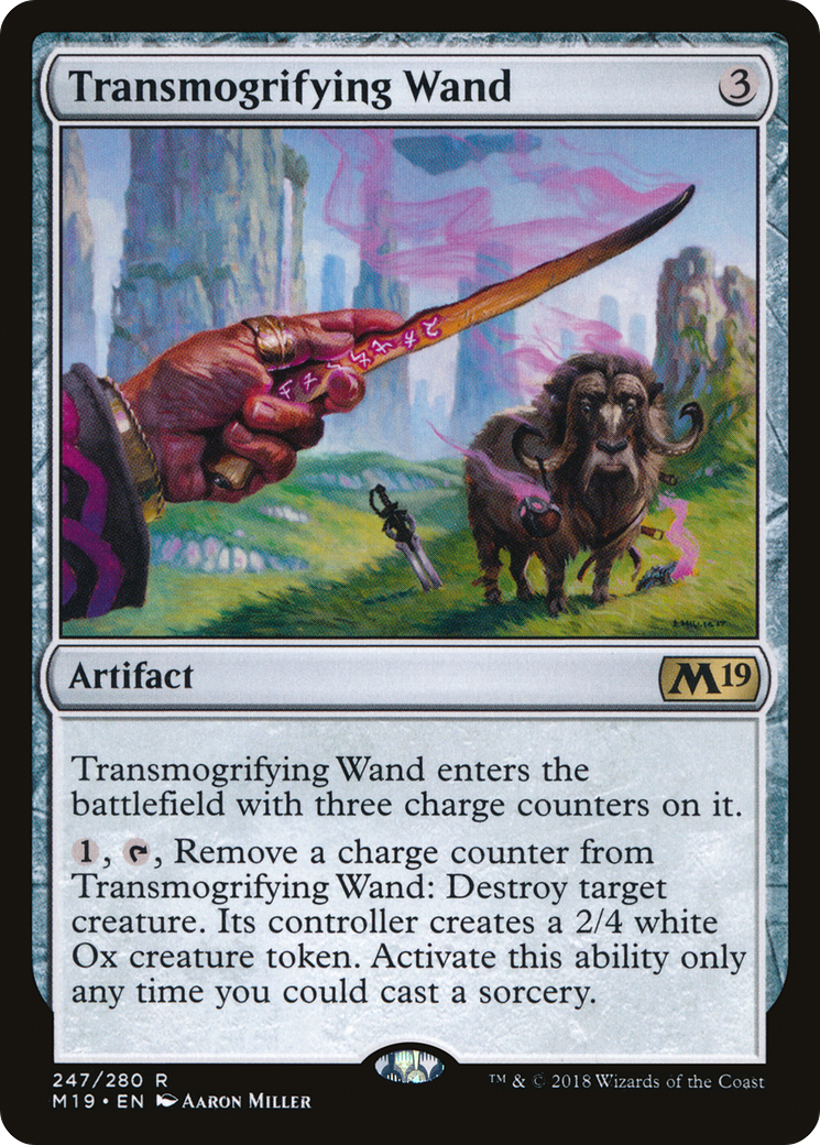 Transmogrifying Wand (M19-247) [Core Set 2019]