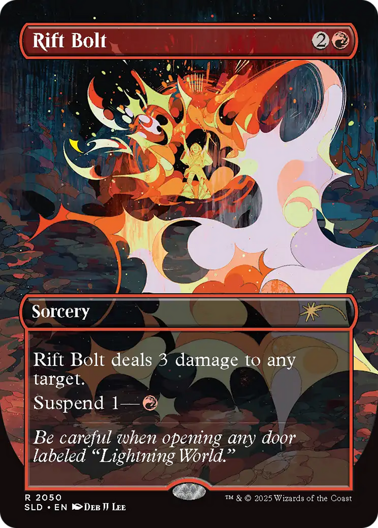 Rift Bolt (SLD-2050) [Secret Lair Drop] (Borderless) Foil