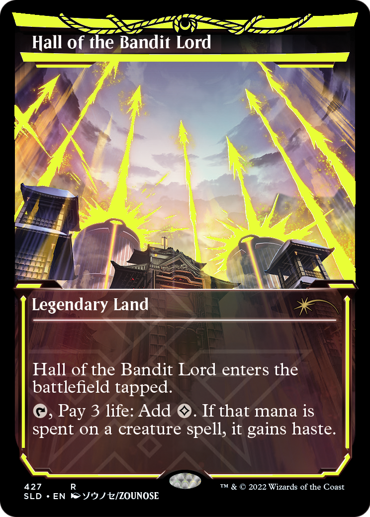 Hall of the Bandit Lord (Neon Yellow) (SLD-427) (Showcase) [Secret Lair Drop] Foil