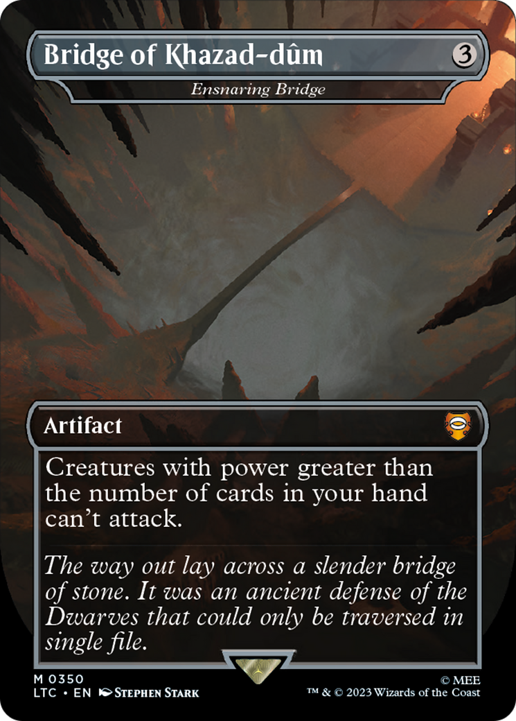 Bridge of Khazad-dum - Ensnaring Bridge (LTC-350) [Tales of Middle-earth Commander] / Bridge of Khazad-dûm (Borderless)