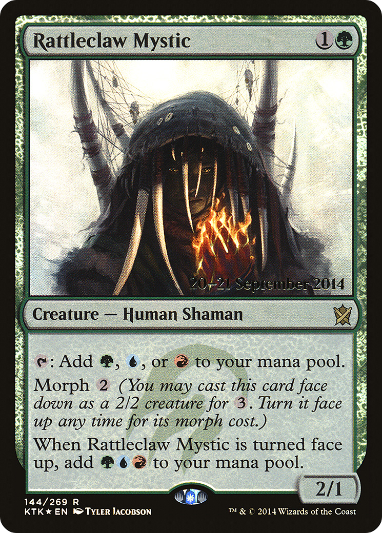 Rattleclaw Mystic (PRE-144S) [Khans of Tarkir Promos] Foil