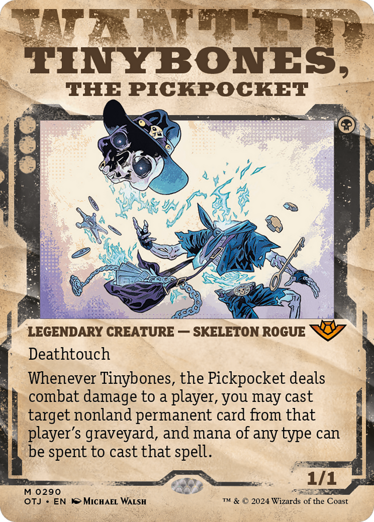 Tinybones, the Pickpocket (OTJ-290) [Outlaws of Thunder Junction]: (Showcase) (Borderless)