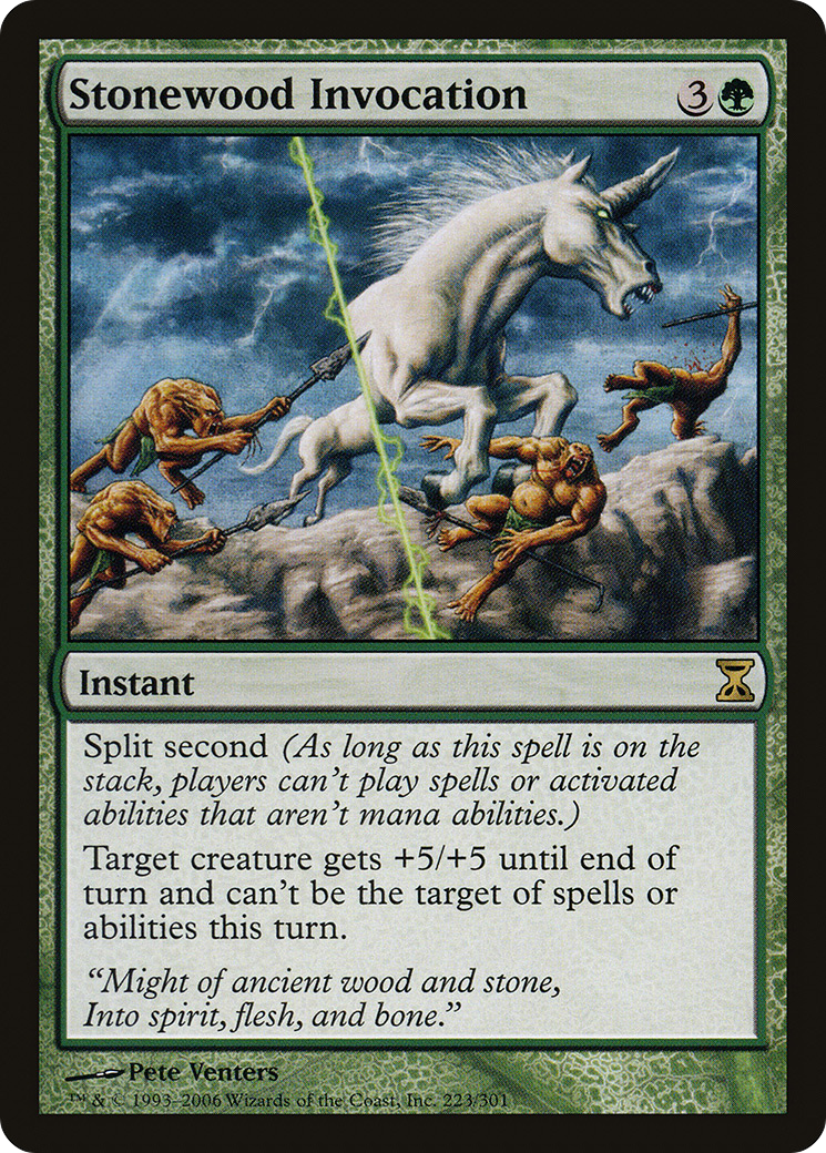 Stonewood Invocation (TSP-223) [Time Spiral] Foil