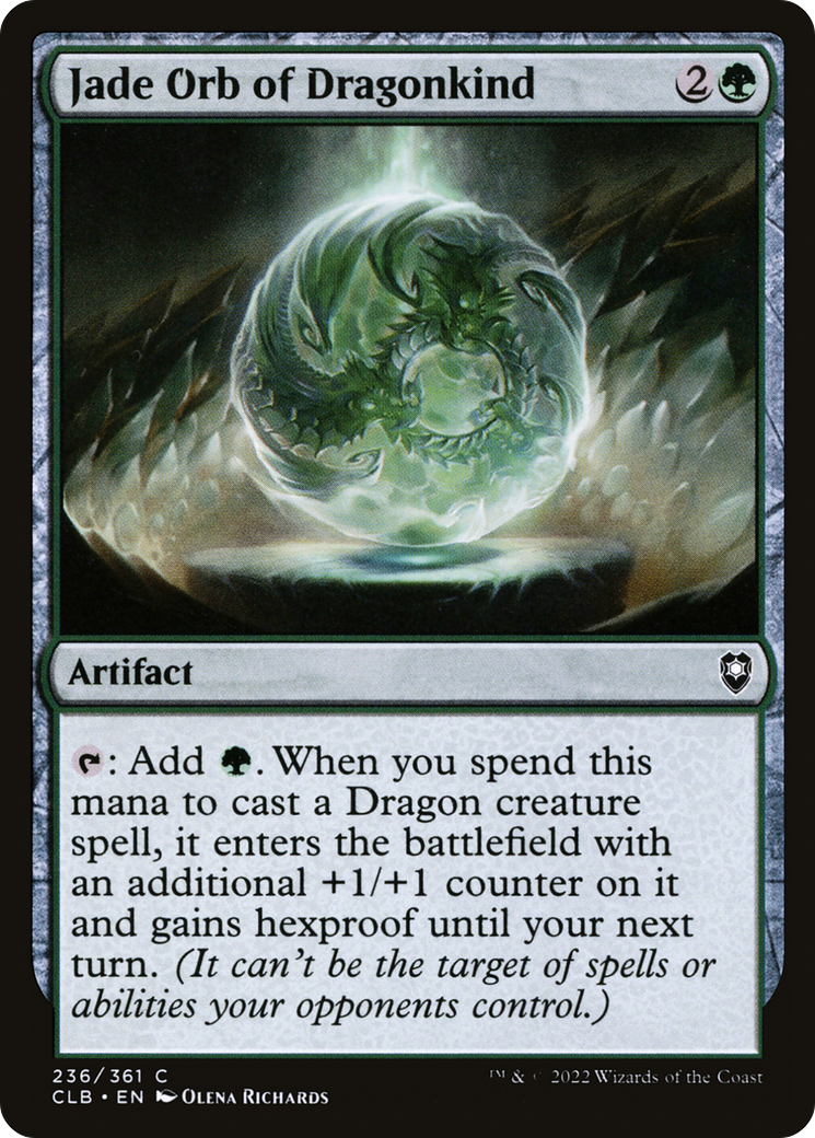 Jade Orb of Dragonkind (CLB-236) [Commander Legends: Battle for Baldur's Gate]