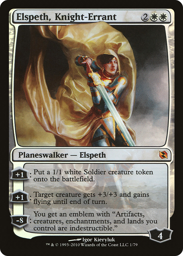 Elspeth, Knight-Errant (DDF-001) [Duel Decks: Elspeth vs. Tezzeret] Foil