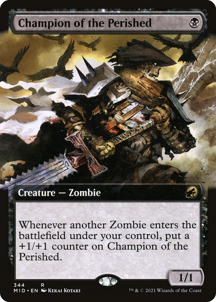 Champion of the Perished (MID-344) [Innistrad: Midnight Hunt]: (Extended Art)