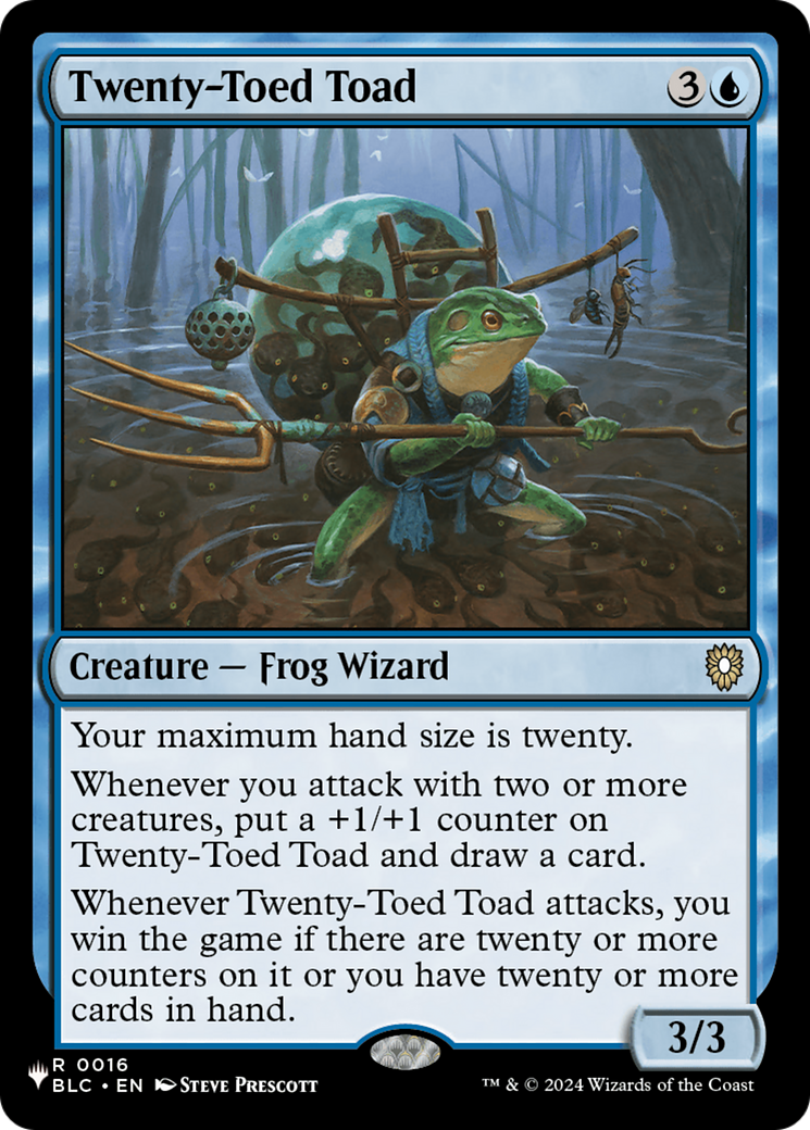 Twenty-Toed Toad (LIST-BLC-16) [The List]