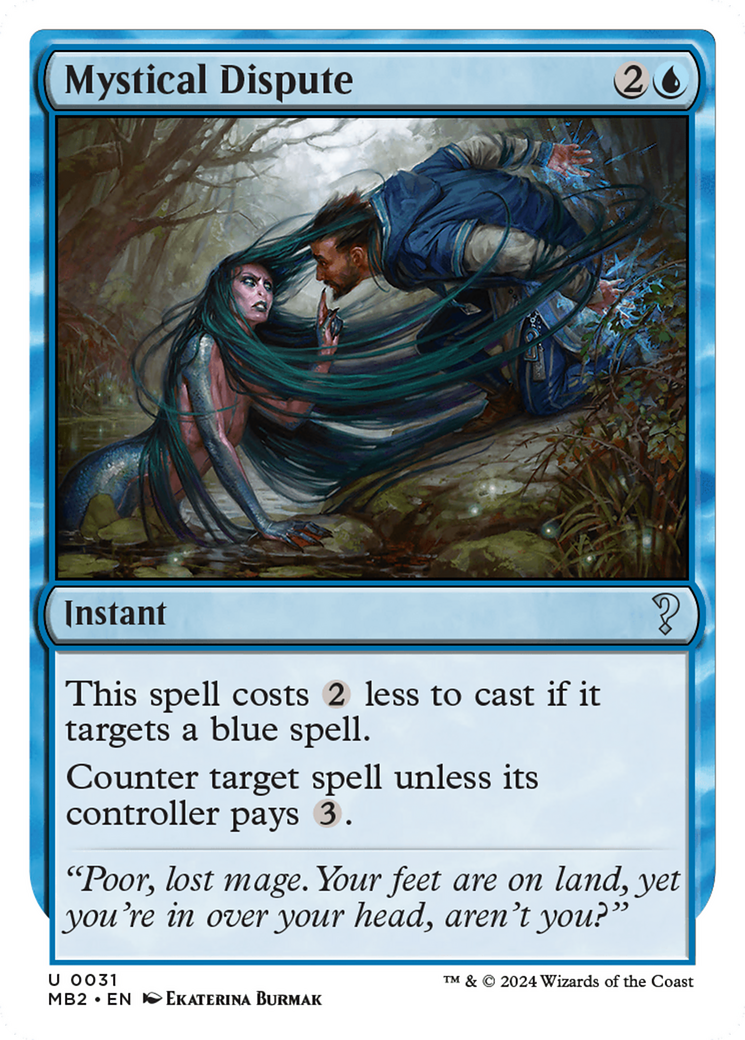 Mystical Dispute (MB2-031) [Mystery Booster 2]