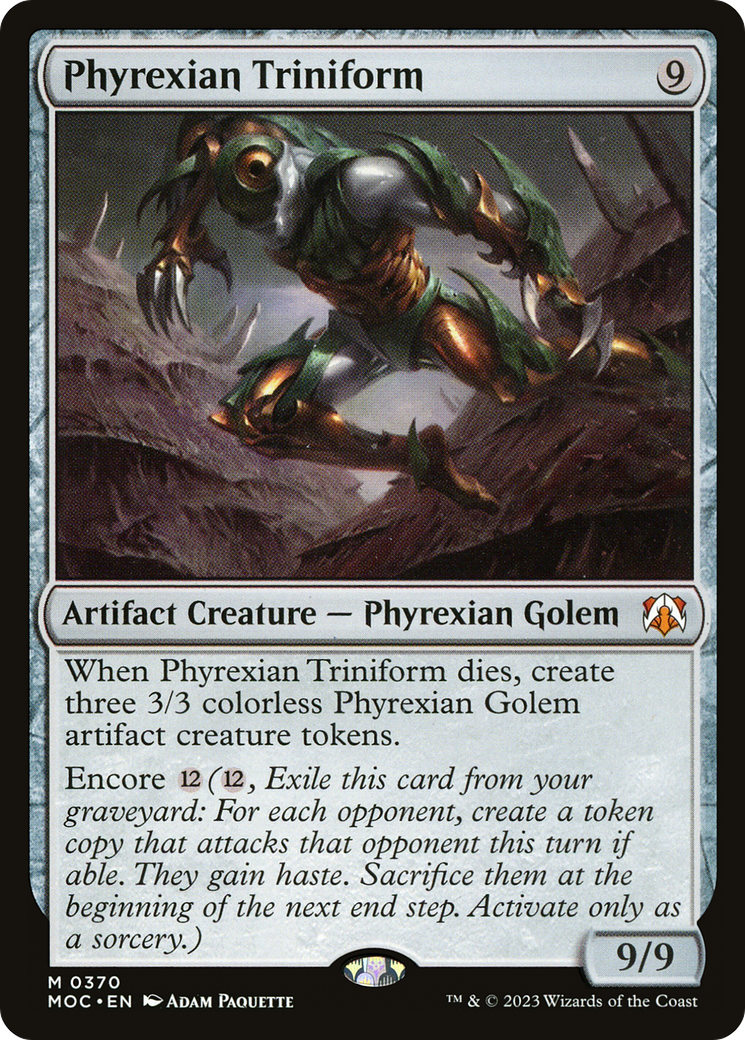 Phyrexian Triniform (MOC-370) [March of the Machine Commander]