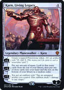 Karn, Living Legacy (PRE-001) [Dominaria United Promos] Foil